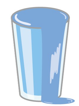 こころが押しつぶされそうなイメージ図